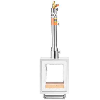 Portable Propane Forge 1 brännare hovslagare Forge 2600℉ kniv metall fyrkantig