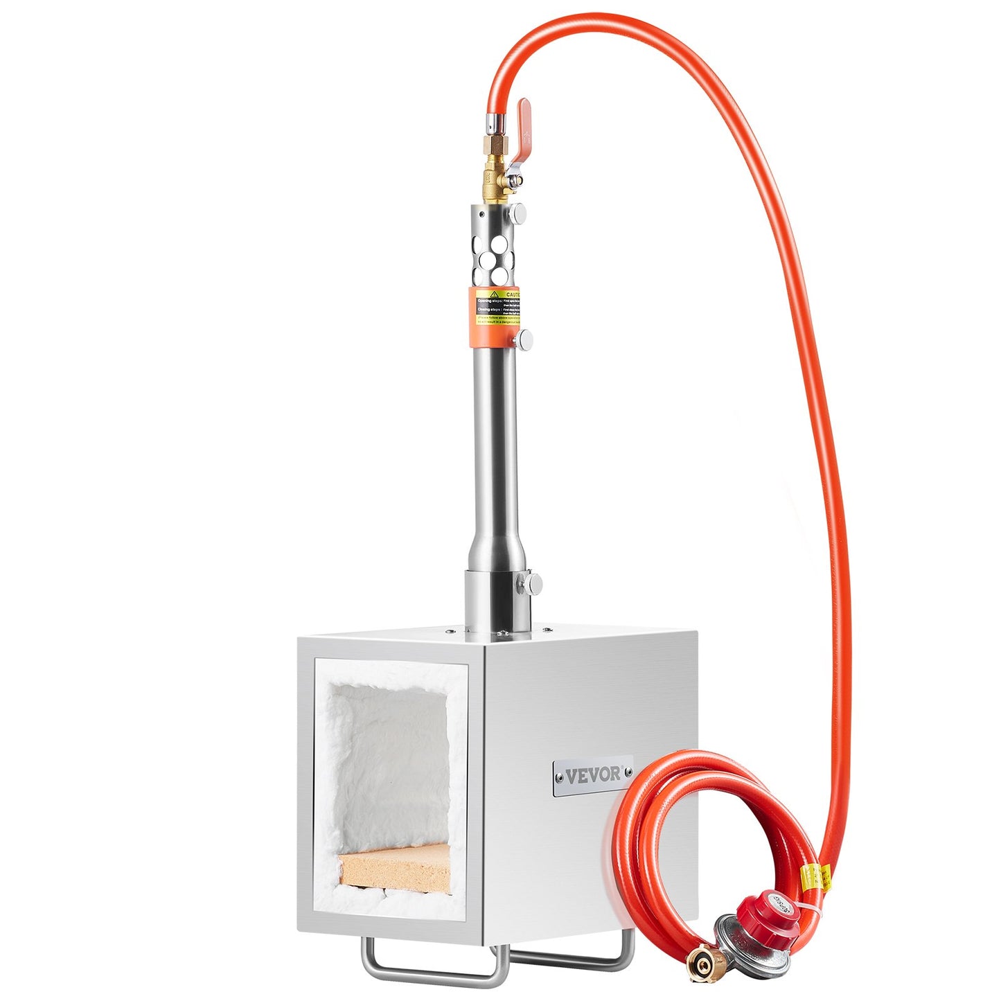 Portable Propane Forge 1 brännare hovslagare Forge 2600℉ kniv metall fyrkantig