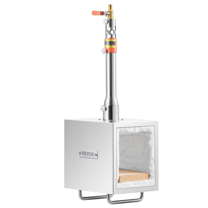 Portable Propane Forge 1 brännare hovslagare Forge 2600℉ kniv metall fyrkantig