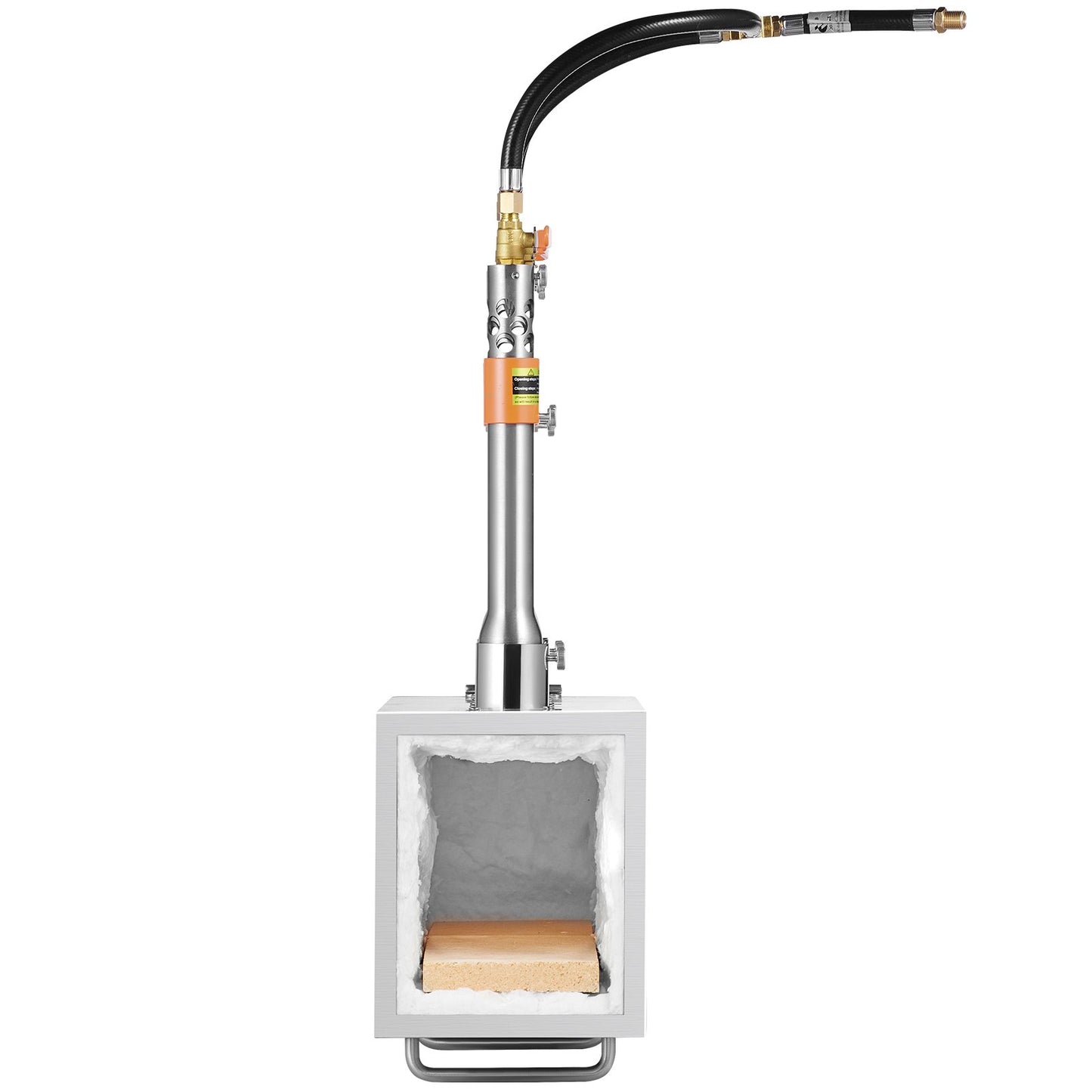 Portable Propane Forge 3 Brännare hovslagare Forge 2600℉ Kniv Metall Fyrkant