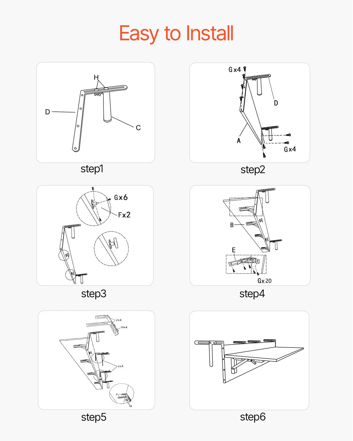 Balcony Hanging Table, 12 x 59 in Folding Balcony Railing Table, Outdoor Balcony Bar Table for Railings, 50 lbs Loading, Fit Railing from 1" to 5.9", Serving Table for Patio & Deck