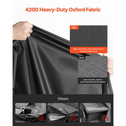 Terrassenmöbel-Abdeckung, 420D, wasserdicht, Tisch, Stühle, Sofa, 280 x 210 cm