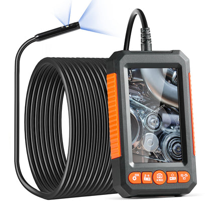 Endoscope Camera with Light Dual Lens Borescope 49.2FT Cable 4.3" Screen
