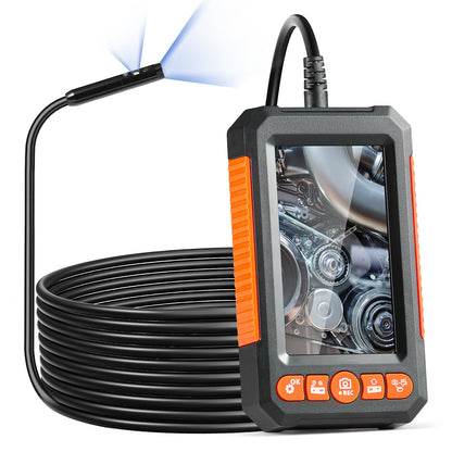 Endoscope Camera with Light Dual Lens Borescope 16.4FT Cable 4.3" Screen
