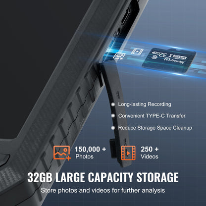 Endoscope camera with lights Trippellins borescope 16.4FT cable 5" screen