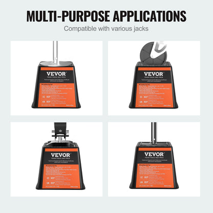 Anhänger-Wagenheberblock, 6000 lbs Kapazität pro Wohnmobil-Nivellierblock, hochwertige Stabilisierungsblöcke aus Polypropylen für Wohnmobile, Wohnmobil-Reisezubehör für alle Hochleistungswagenheber, Pfosten, Füße, Sattelkupplungen, 4er-Pack