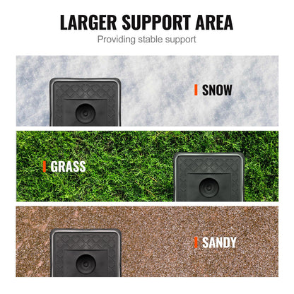 Anhänger-Wagenheberblock, 6000 lbs Kapazität pro Wohnmobil-Nivellierblock, hochwertige Stabilisierungsblöcke aus Polypropylen für Wohnmobile, Wohnmobil-Reisezubehör für alle Hochleistungswagenheber, Pfosten, Füße, Sattelkupplungen, 4er-Pack