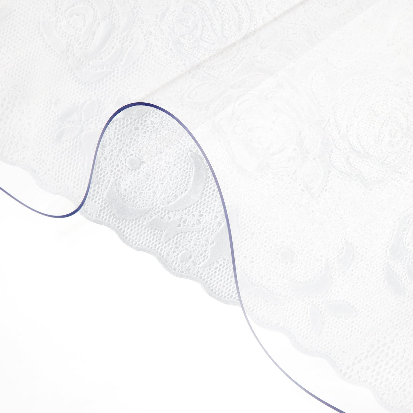 Plast Bordsöverdrag 42 x 78 tum, 1,5 mm tjockt genomskinligt bordsskydd, rektangel genomskinlig skrivbordsmatta, vattentät och enkel rengöring för kontorsbyrå Nattställ