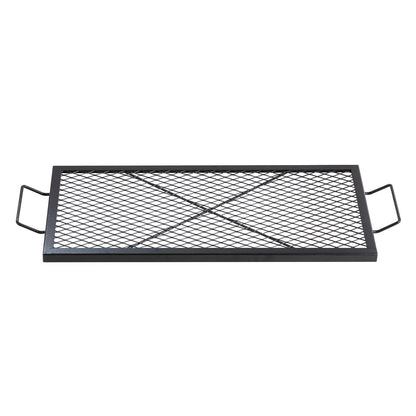 32" rektangulär matlagningsgaller Eldstad Grillgaller X-Marks Heavy-Duty Steel