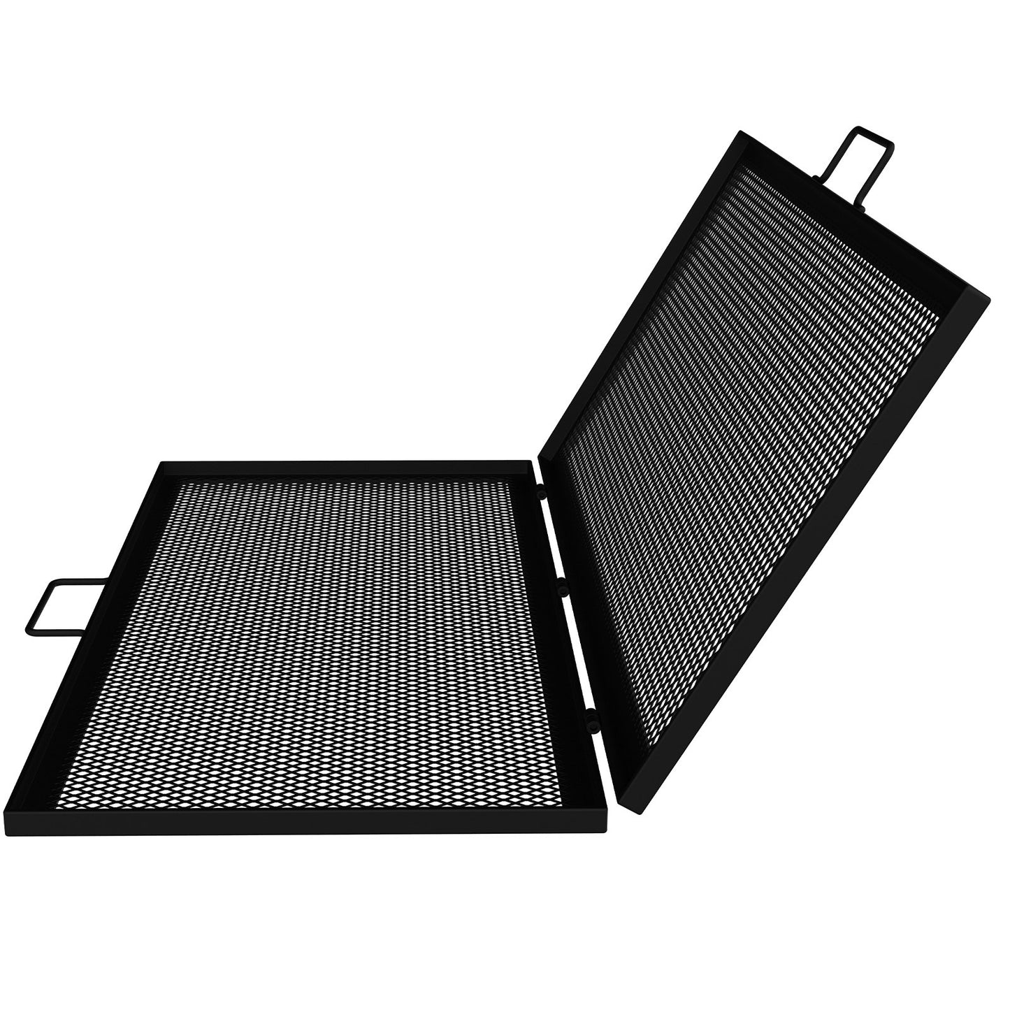 Square Cooking Grate Fire Pit Grill with X Marks Foldable 36" x 36