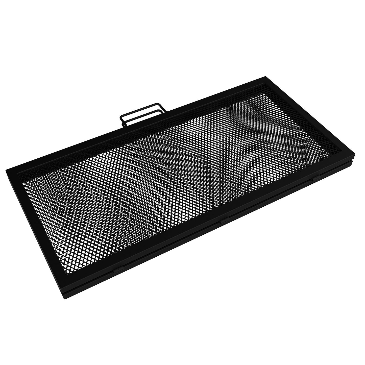 Square Cooking Grate Fire Pit Grill with X Marks Foldable 36" x 36