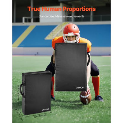 61x43 cm football blocking tackle dummy guard with handle, 2 pcs | EU