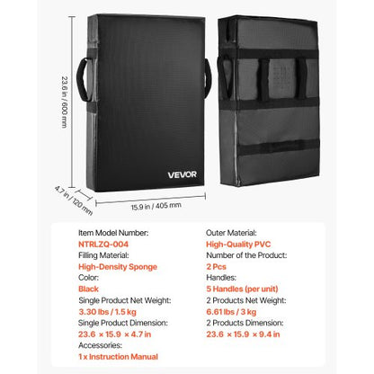 61x43 cm football blocking tackle dummy guard with handle, 2 pcs | EU