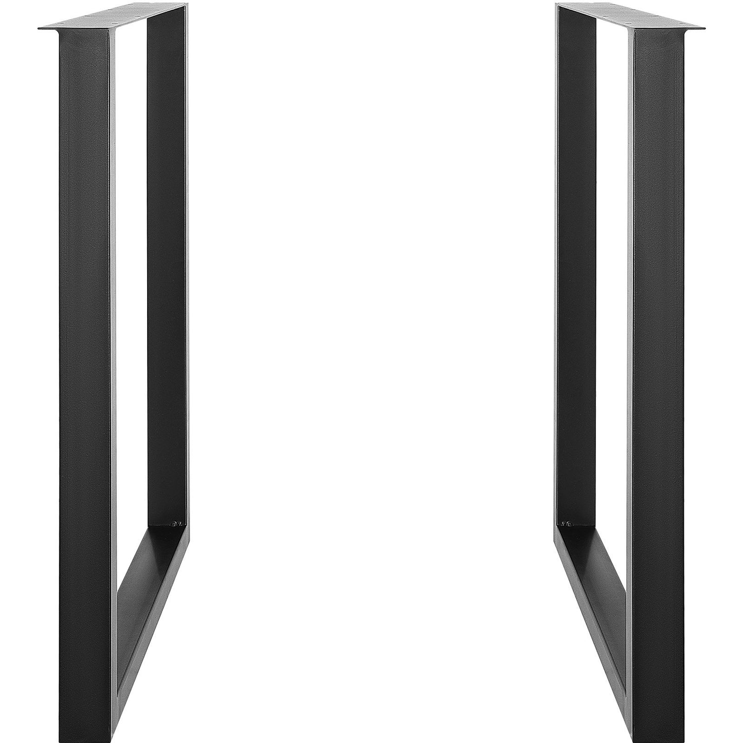 711.2MM Adjustable Furniture Legs, Square Reinforced Steel Office Table Legs Set of 2 for DIY, Max Load 453.6kg Heavy Duty Desk Legs, Quick Installation &amp; Rich Accessories Legs Black