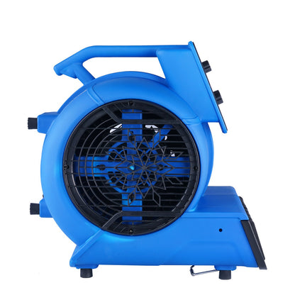 Bodenventilator, 1250 U/min, 2600 CFM, Luftbeweger mit 4 Blaswinkeln, 3 Geschwindigkeiten