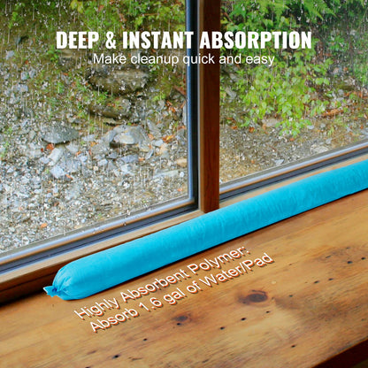 Universal Absorberande Strumpa Vattenabsorberande Snake 20 Gal 12 st 76 x 1200 mm