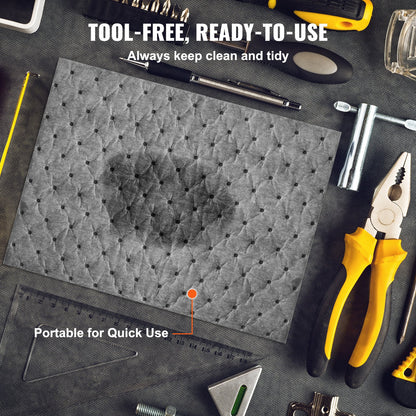 Spillabsorberande dynor, universell absorberande matta Absorberar upp 45,4 L, 330 x 250 mm Polypropenabsorberande dyna för olja, vatten och andra vätskor, 100 st.