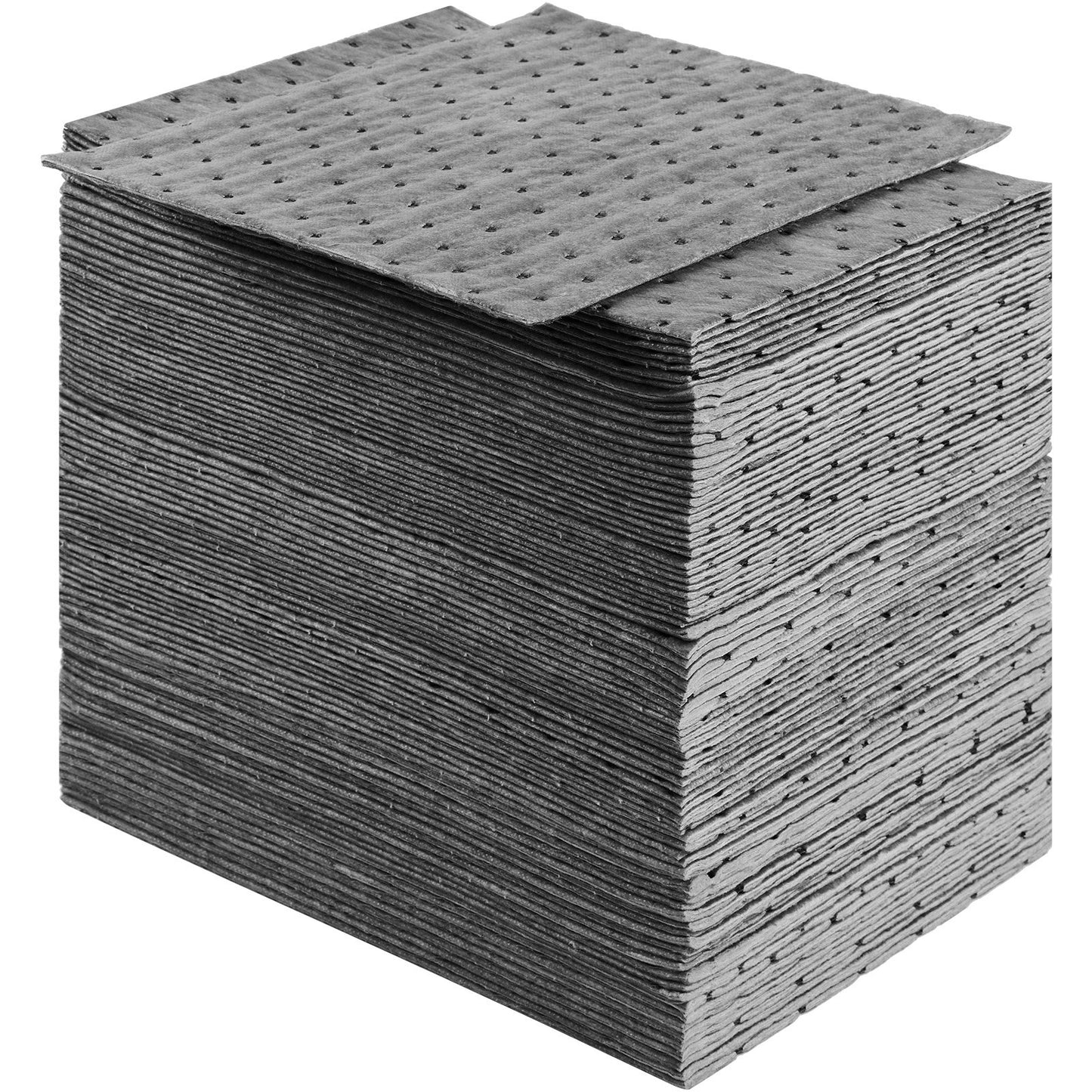 Spillabsorberande dynor, universell absorberande matta Absorberar upp 45,4 L, 330 x 250 mm Polypropenabsorberande dyna för olja, vatten och andra vätskor, 100 st.