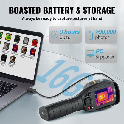 Infrarot-Wärmebildkamera Wärmebildkamera IR-Auflösung 240 x 180 2,8-Zoll-LCD-Bildschirm