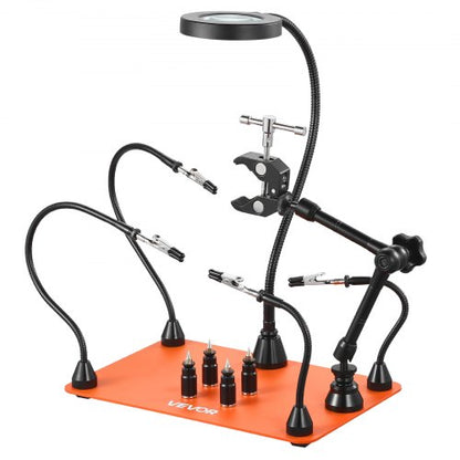 Magnetische helfende Hände Lötstation 3-fache Vergrößerung Lampe Air Gun Halter