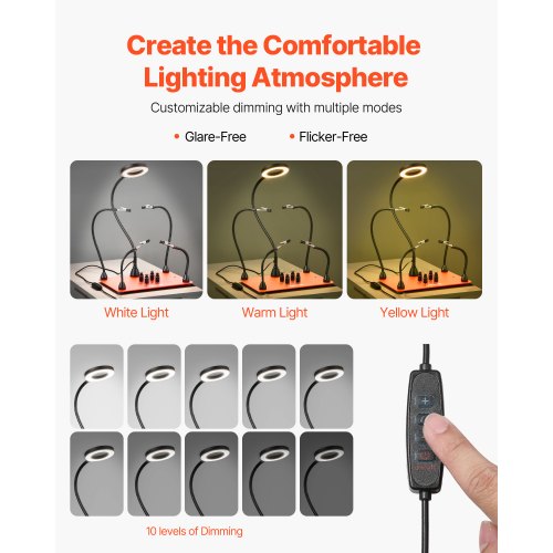 Magnetische helfende Hände Lötstation 3X LED Lupenlampe 4 PCB-Halter