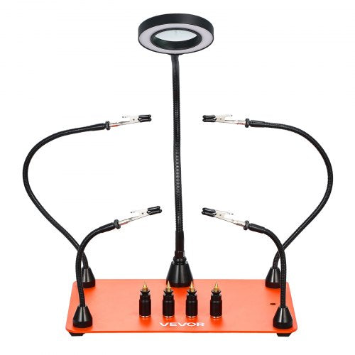 Magnetische helfende Hände Lötstation 3X LED Lupenlampe 4 PCB-Halter