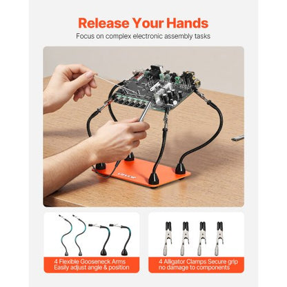 Magnetische helfende Hände Lötstation Heißluftpistole Halter 6 PCB Halter