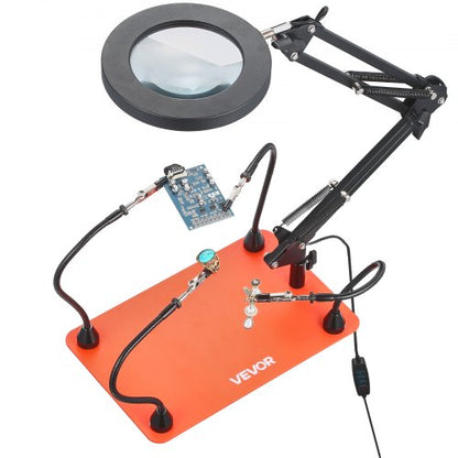 Magnetische Hilfslötstation 3X LED-Vergrößerungslampe 4 Arme