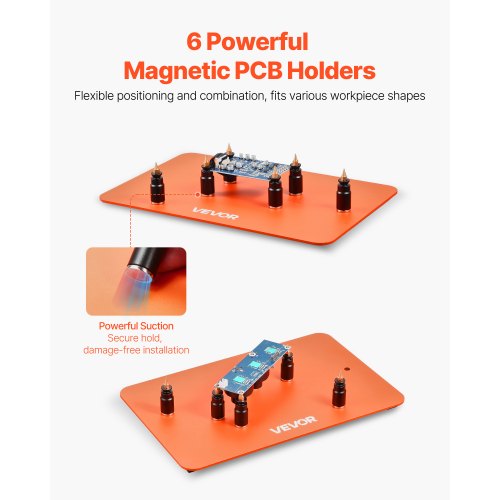 Magnetische helfende Hände Lötstation 3X LED Lupenlampe 5 Arme