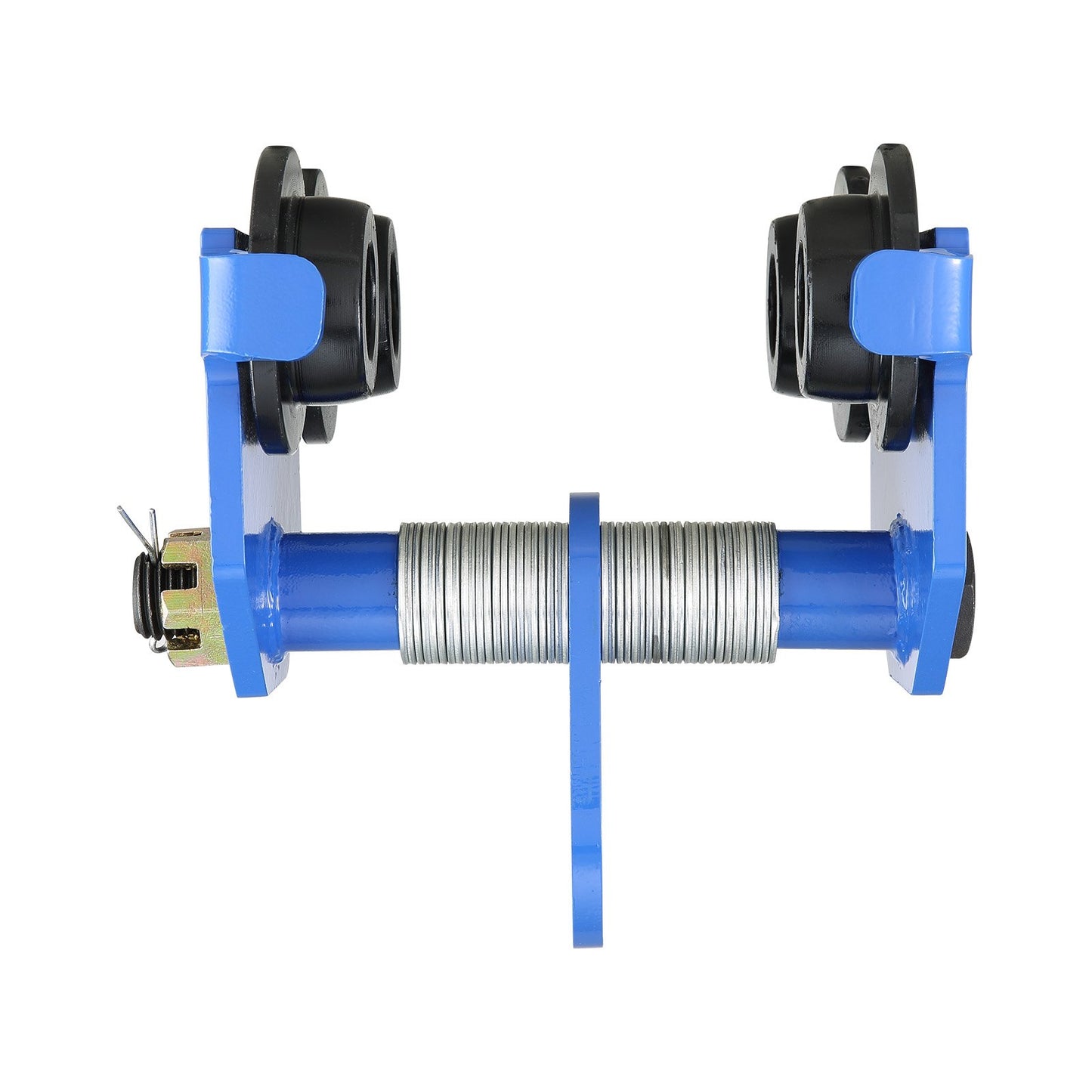 Manueller Wagen, Tragkraft 4400 lbs/2 Tonnen, Schubträgerwagen mit Doppelrad, einstellbar für I-Träger-Flanschbreite 63,5–177,8 mm, Hochleistungs-Garagenhebebühne aus legiertem Stahl für gerade gebogene I-Träger