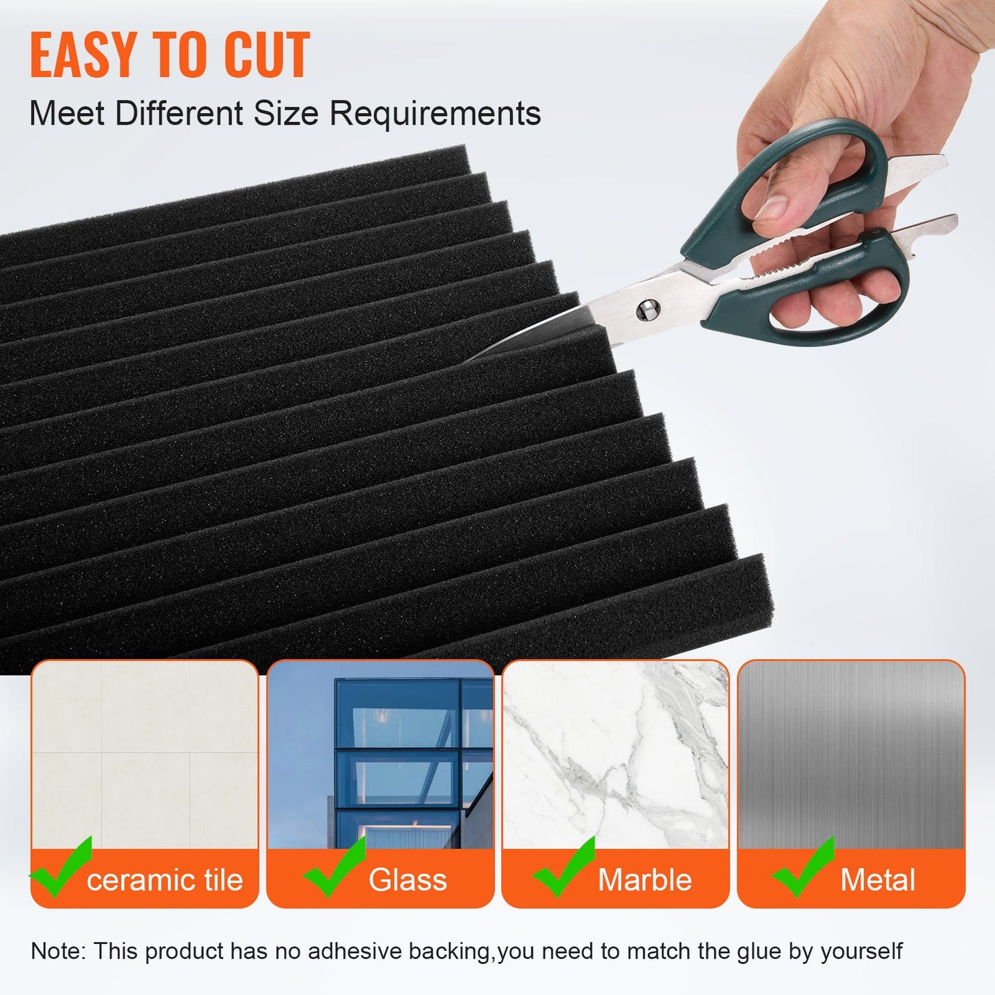 Akustiska skumpaneler 52-pack 12 x 12 x 1 tum för studiovägg och tak