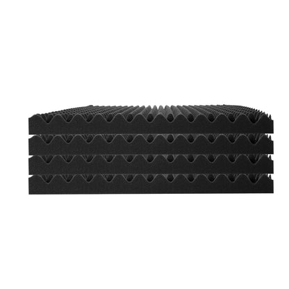 Akustiska skumpaneler 4-pack 48 x 24 x 2 tum för studiovägg och tak