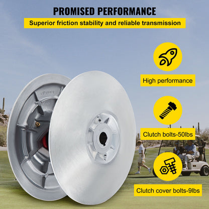 Golfwagen-Sekundärantriebs-Kraftkupplungssatz, Metalloberflächen-Antriebskupplung, 1985–2007, angetriebener Kupplungssatz, kompatibel mit Yamaha Low End G2-G28 Golfwagen (mit Feder)