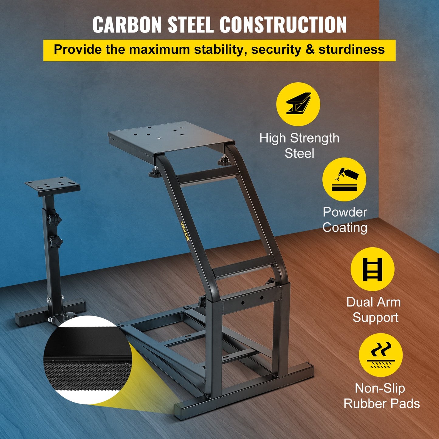 G29, G27 and G25 Racing Simulator steering wheel stand GT Racing Simulator steering wheel stand, wheel support and pedal not included