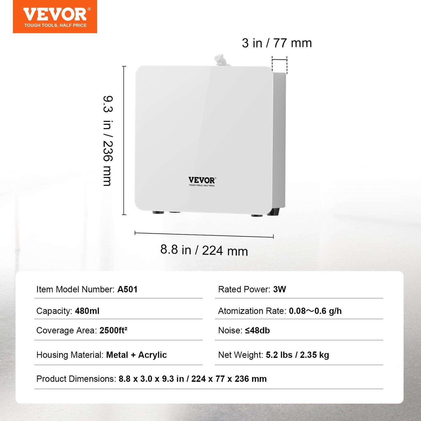 Scent Air Machine, 480ml Bluetooth Smart Essential Oil Diffuser, 2500sq.ft Waterless Scent Diffuser with Cold Air Technology, Aromatherapy Diffuser Machine for Home, Office, Hotel, Spa