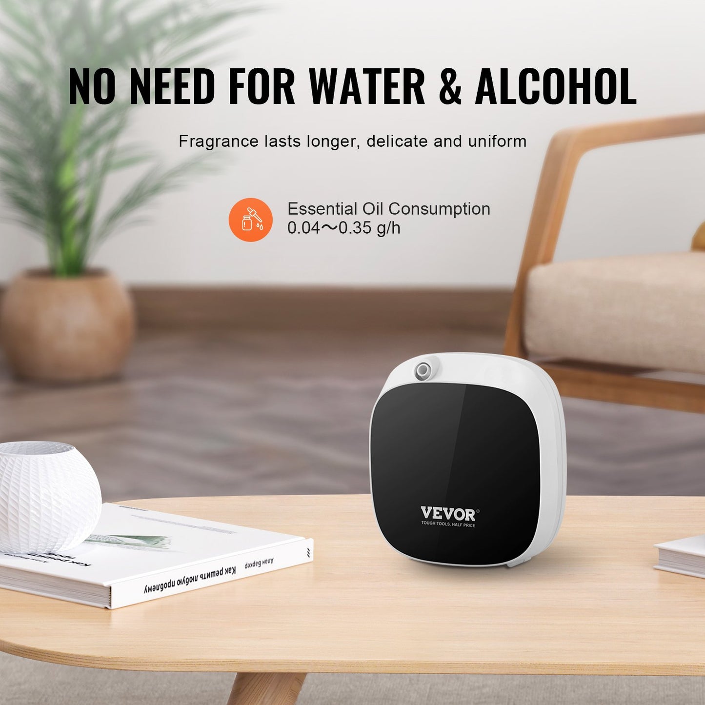 Scent Air Machine, 100ml Bluetooth Smart Essential Oil Diffuser, 1000sq.ft Waterless Scent Diffuser with Cold Air Technology, Aromatherapy Diffuser Machine for Home, Office, Hotel, Spa