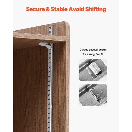 Hyllklämmor 40-pack Justerbara Stålpilasterklämmor för Hyllor |  EU