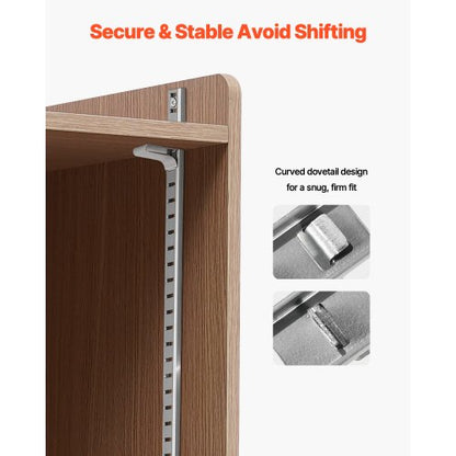 Hyllklämmor 40-pack Justerbara Stålpilasterklämmor för Hyllor |  EU