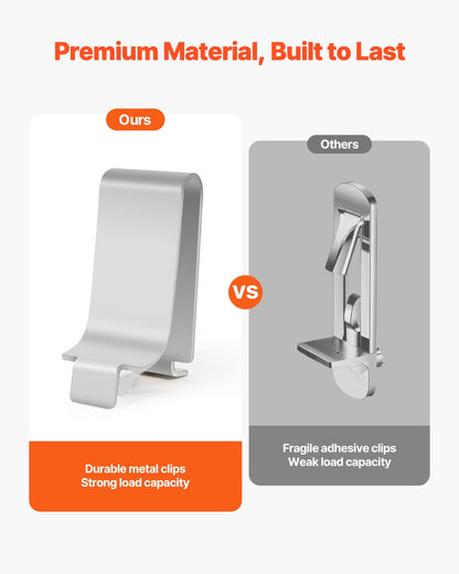 Shelf Clips, 40 Pack, Adjustable Steel Pilaster Shelf Clips Support for Metal, Wood, Glass Shelves, Compatible with Wardrobes, Cabinets, Bookcases, Shoe Racks and Display Racks (Silver)