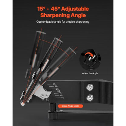 Rasenmäher-Klingenschärfer, 15°-45° verstellbarer Rasenmäher-Klingenschärfer