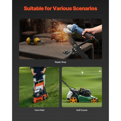 Rasenmäher-Klingenschärfer, 15°-45° verstellbarer Rasenmäher-Klingenschärfer