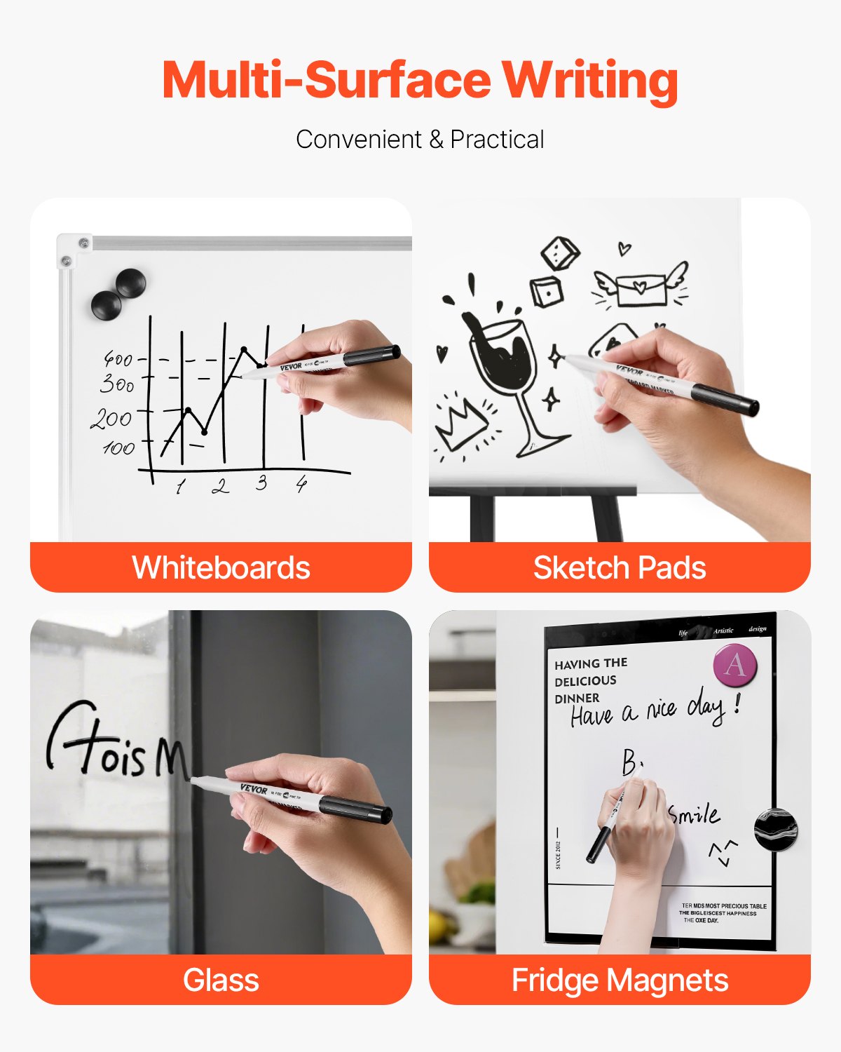Black Dry Erase Markers, 36 Pack Low-Odor Whiteboard Markers, Fine Point Whiteboard Markers, Easily Clean Dry Erase Markers Bulk for School Office Home