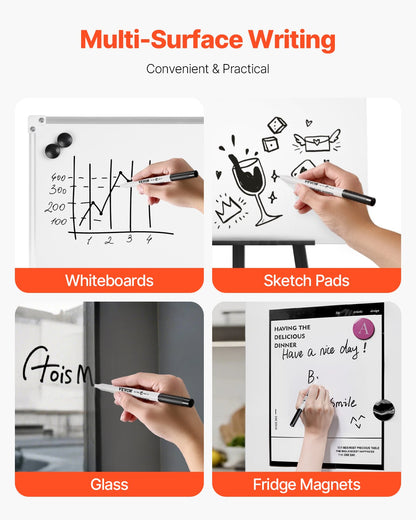 Black Dry Erase Markers, 36 Pack Low-Odor Whiteboard Markers, Fine Point Whiteboard Markers, Easily Clean Dry Erase Markers Bulk for School Office Home