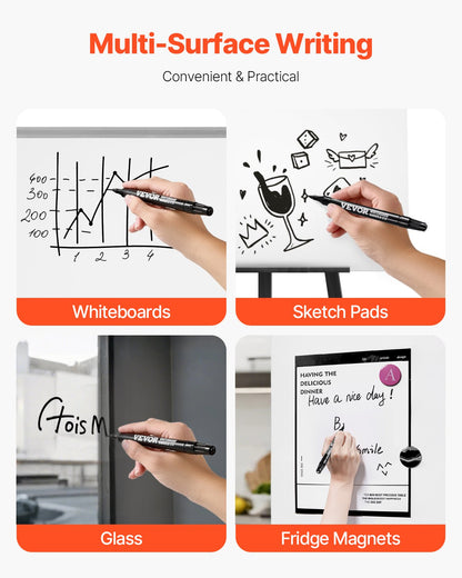 Black Dry Erase Markers, 36 Pack Low-Odor Whiteboard Markers with Chisel Tip, Easily Clean Dry Erase Markers Bulk for School Office Home