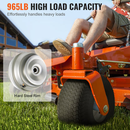 Lawn Mower Tires with Rim, 20x8-8" Tubeless Tractor Tires, 2-Pack Tire and Wheel Assembly, S-Turf Pneumatic Tires with 3.5" Offset Hub and 3/4" Bushing Size, for Riding Mowers Lawn Tractors