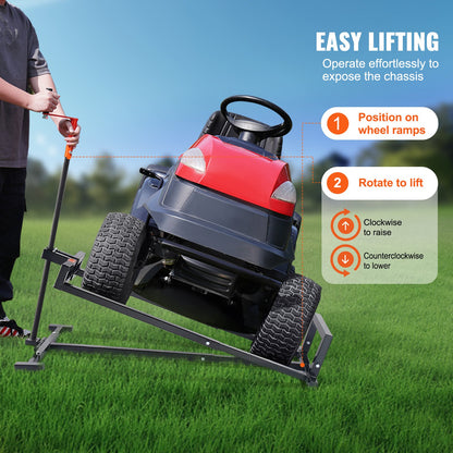 880 Lbs Ride on Lawn Mower Lift Jack för gräsklippare och trädgårdstraktorer