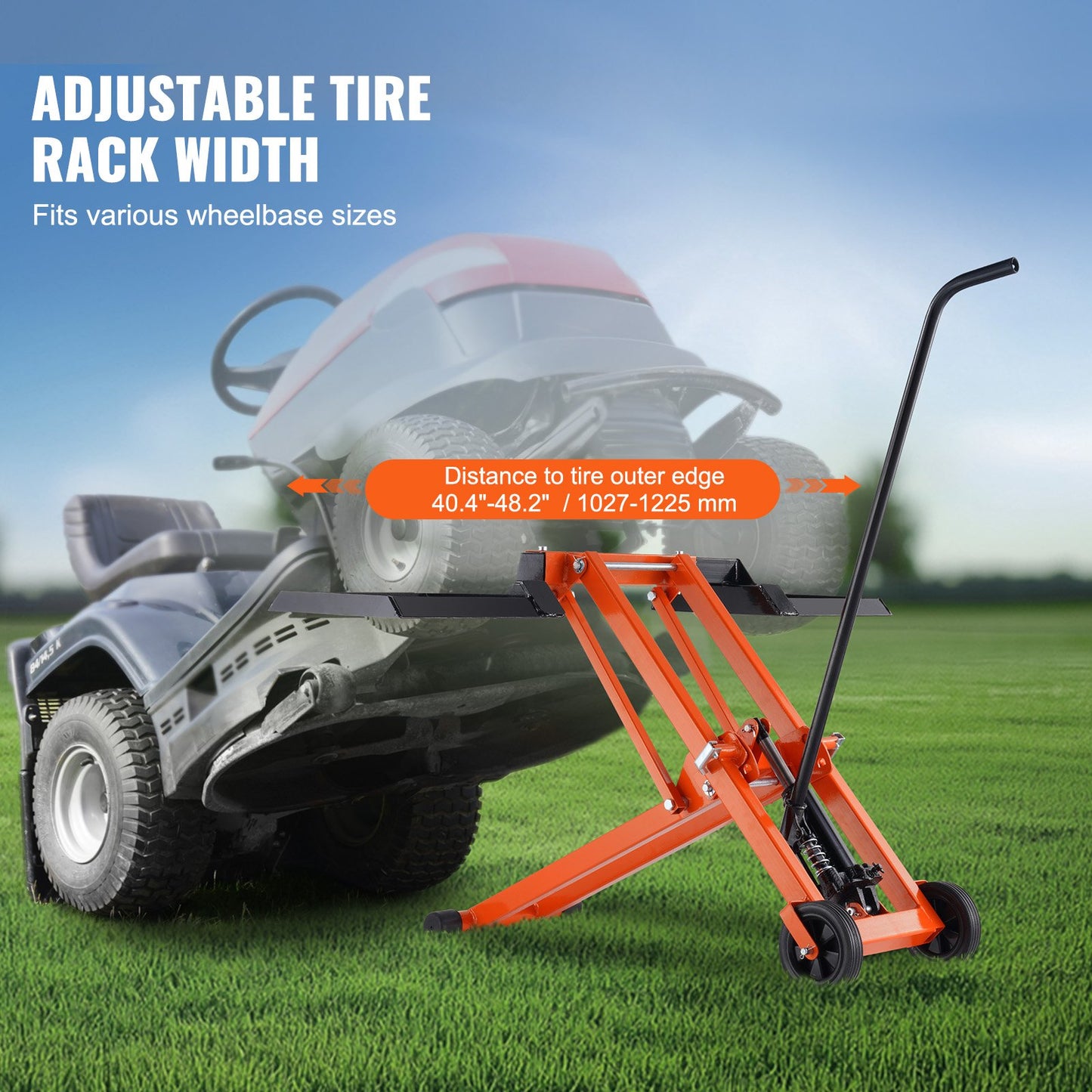 500 pund gräsklipparlyft med hydraulisk domkraft för åktraktor gräsklippare