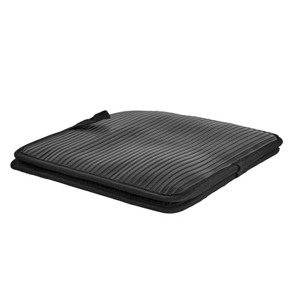 Pot Holders, Heat Resistant to 500°F with Ribbed Soft Anti-Slip Silicone Strips, 100% Cotton 9.06 x 8.98 inch Hot Pads with 2 No-Marks Hooks, Washable Pot Trivets for Kitchen & Barbeque, 2 Pack