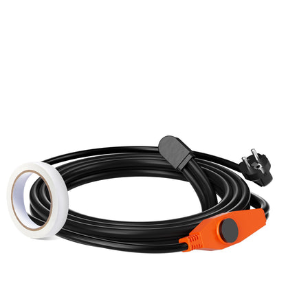 Pipe heating cable 2m 23W/m heating tape for pipes with built-in thermostat