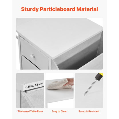 Datorskrivbord med tyglådor, 120 cm vändbart arbetsbord för modernt hemmakontor, enkelt modernt och sött PC-bord med metallram, kontorsmöbler, vit |  EU